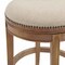 Alaterre Furniture Hanover Swivel Counter Height Bar Stool, Weathered Brown and Beige, 2PK ANHN03FDCR2 - alternate 6